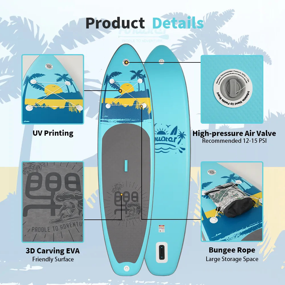 Placă de paddle gonflabilă FunWater CRUISE Paddleboard SUP RED