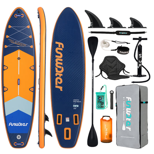 Set Placă SUP Kayak Gonflabilă FunWater NAVIGATOR 11'6'' 350 cm
