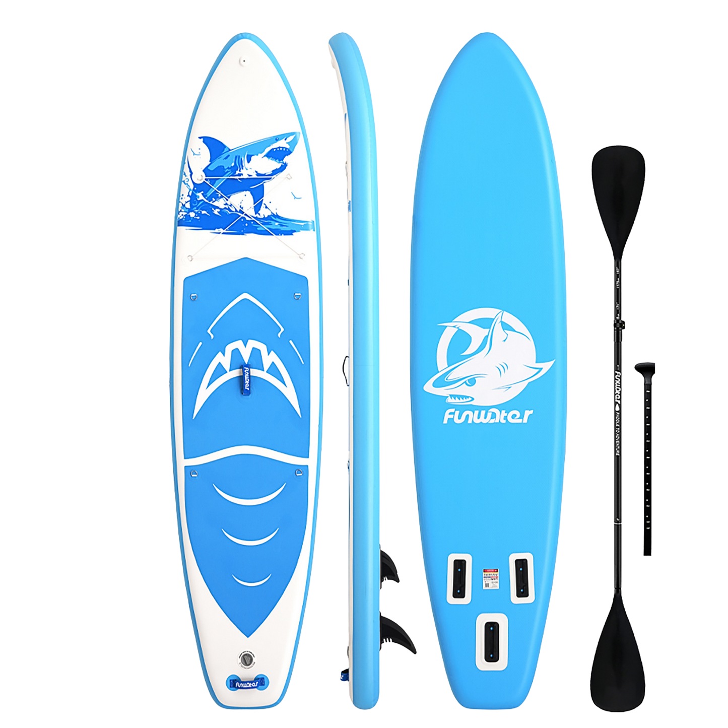 Set Placă SUP Kayak Gonflabilă FunWater SHARK 11'6'' 350 cm