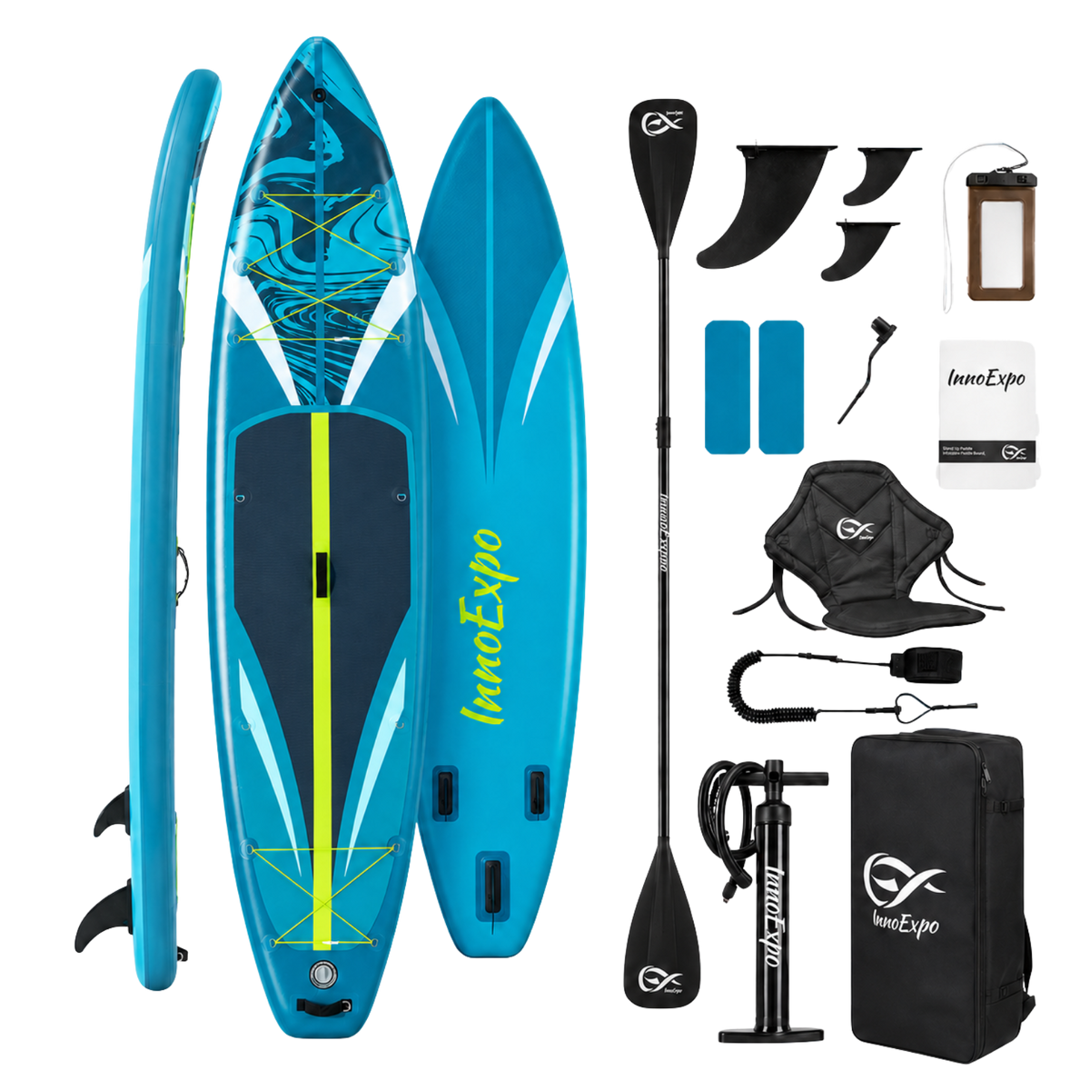 Set Placă SUP Kayak Gonflabilă Voyage 11'6'' 350 cm