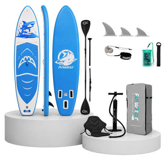 Set Placă SUP Kayak Gonflabilă FunWater SHARK 11'6'' 350 cm