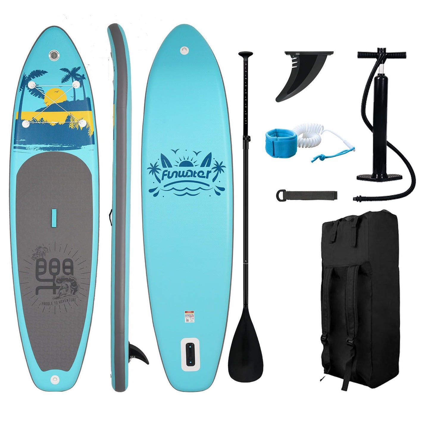 Set Placă SUP Gonflabilă FunWater PALM 11' 335 cm