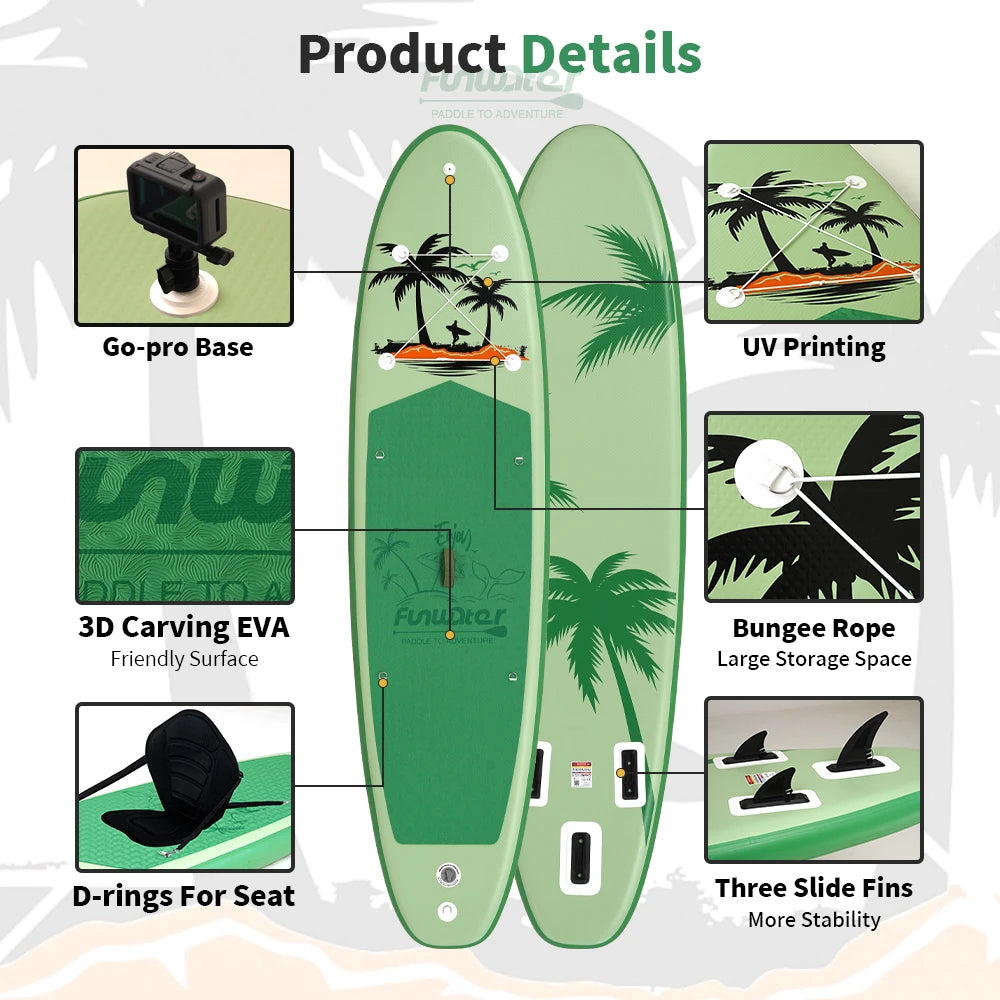 Set Placă SUP Kayak Gonflabilă FunWater LAGOON 11' 335 cm