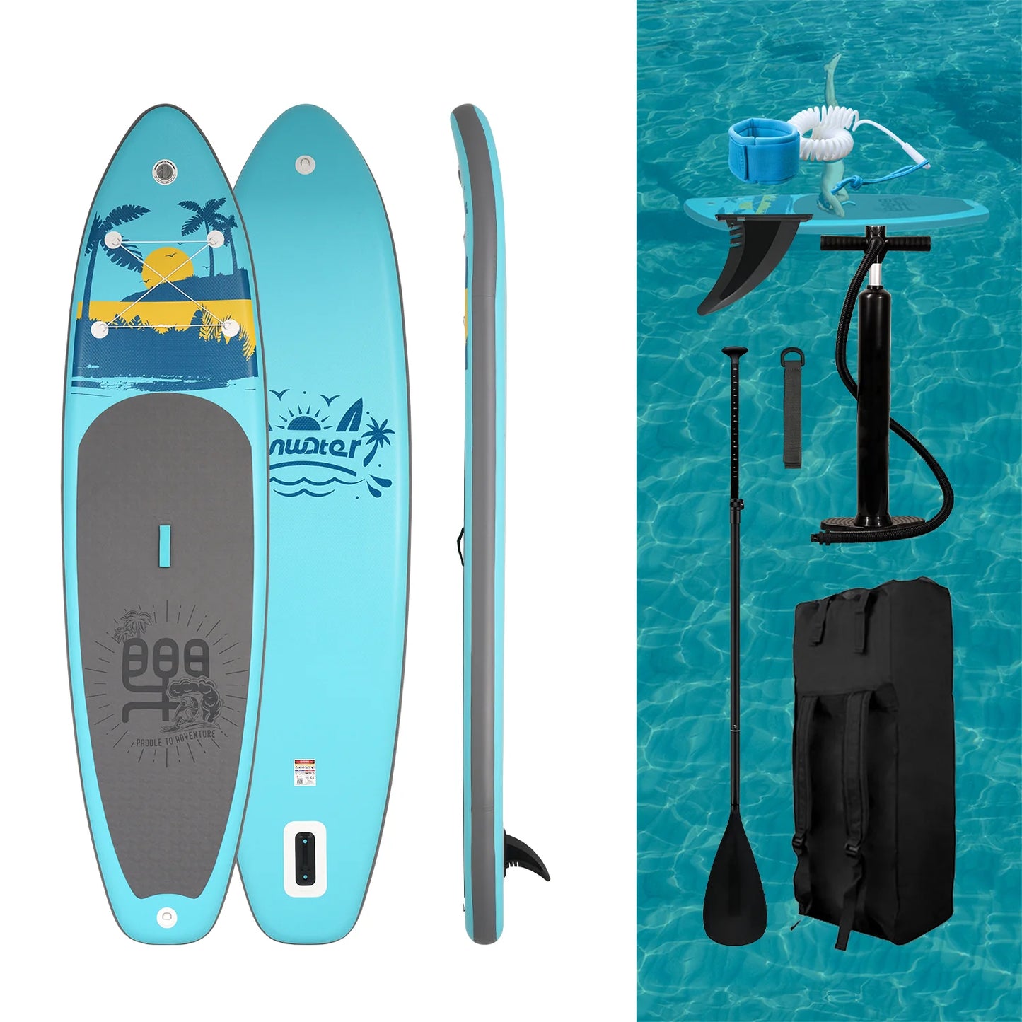 Set Placă SUP Gonflabilă FunWater PALM 11' 335 cm