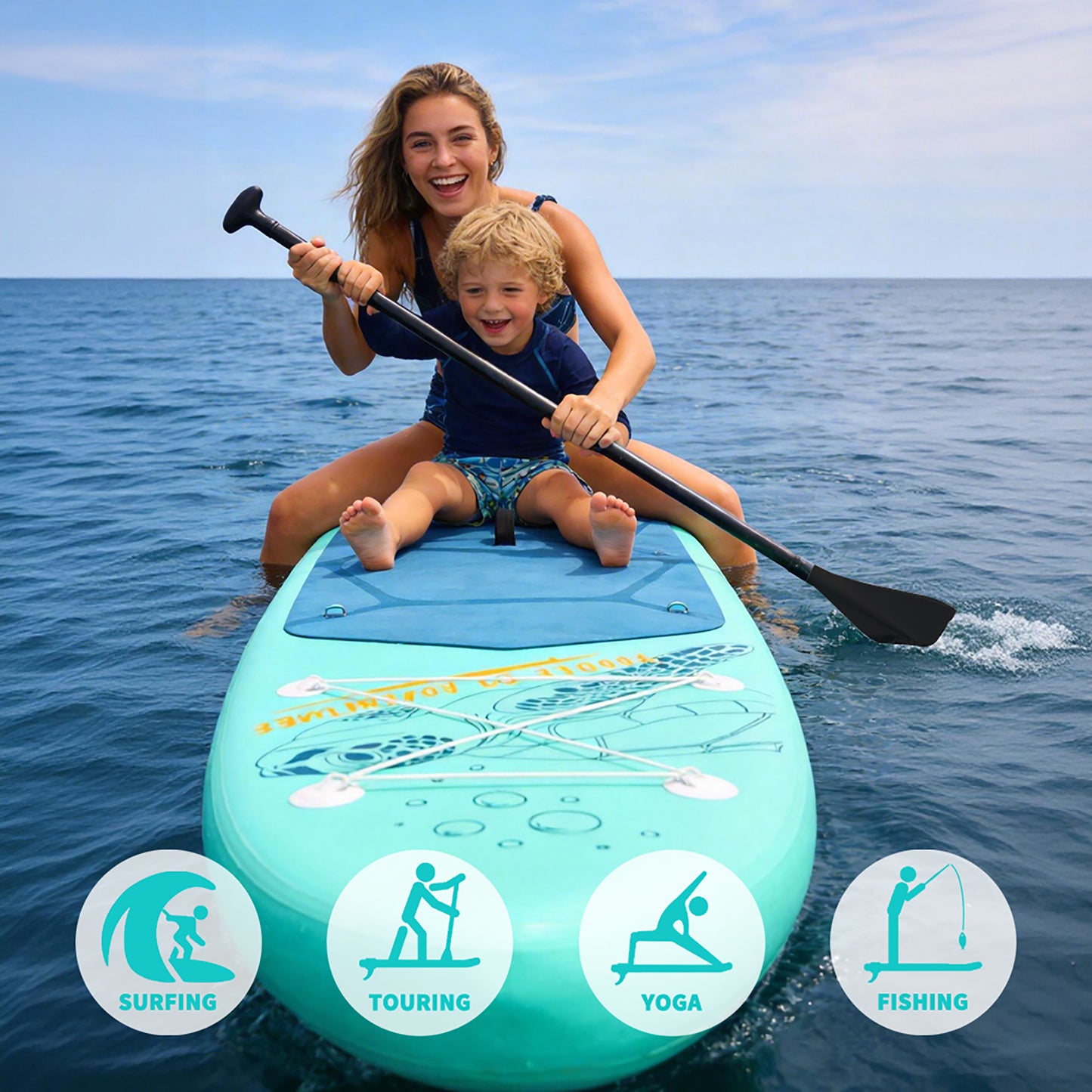 Set Placă SUP Gonflabilă FunWater TURTLE BAY 11' 335 cm