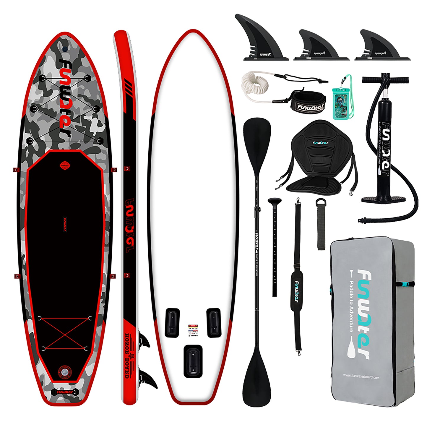 Set Placă SUP Kayak Gonflabilă FunWater HONOR  11' 330 cm