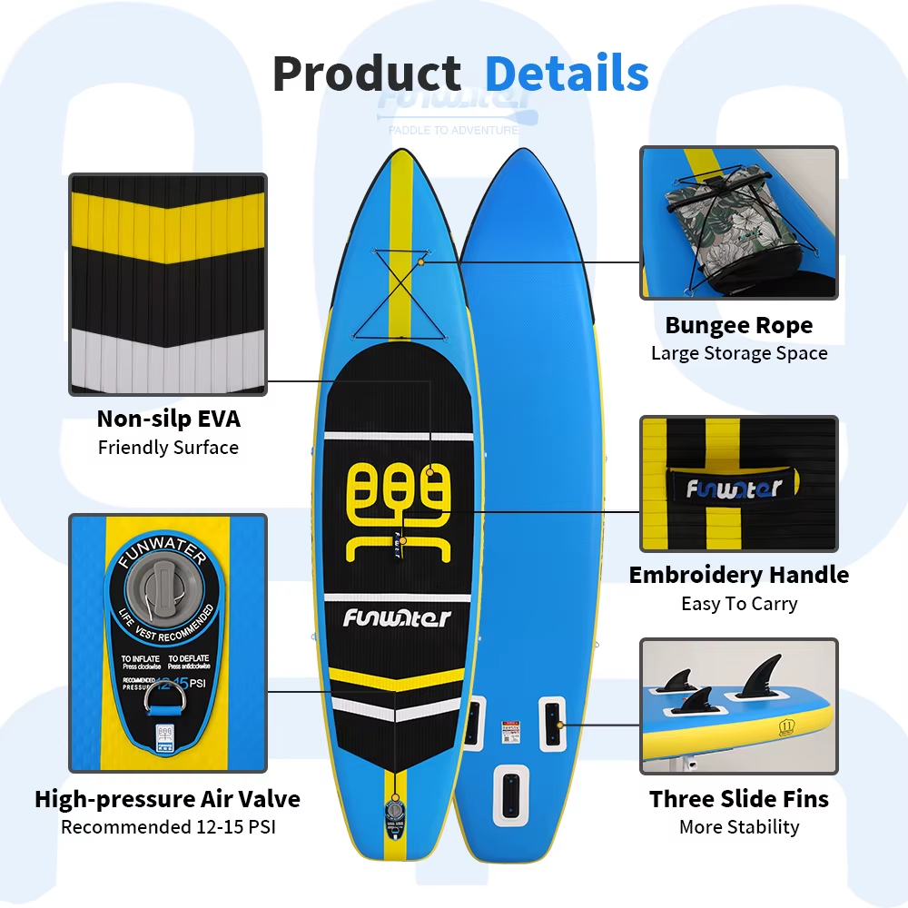 Placă de paddle gonflabilă FunWater CRUISE Paddle Board SUP BLUE