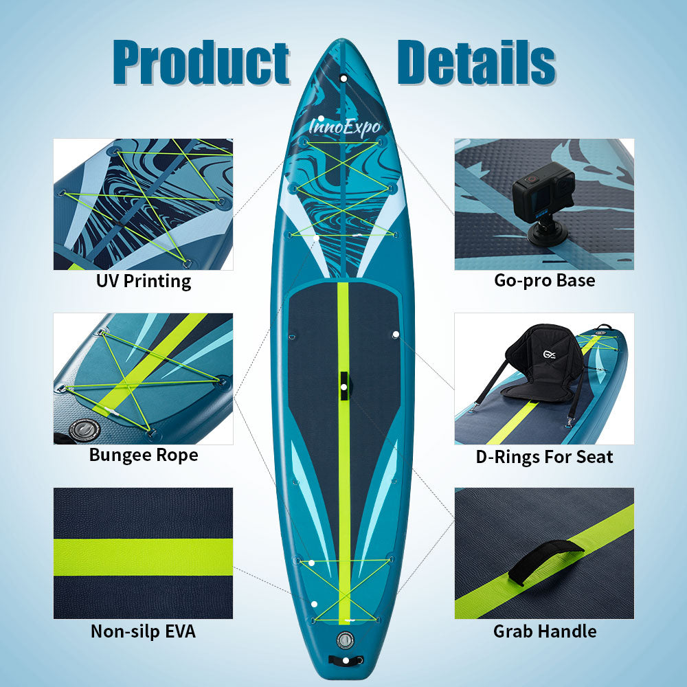 Set Placă SUP Kayak Gonflabilă Voyage 11'6'' 350 cm