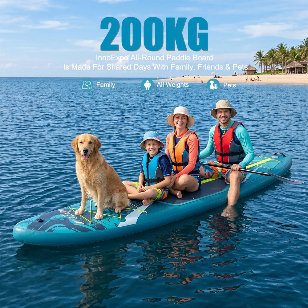 Set Placă SUP Kayak Gonflabilă Voyage 11'6'' 350 cm