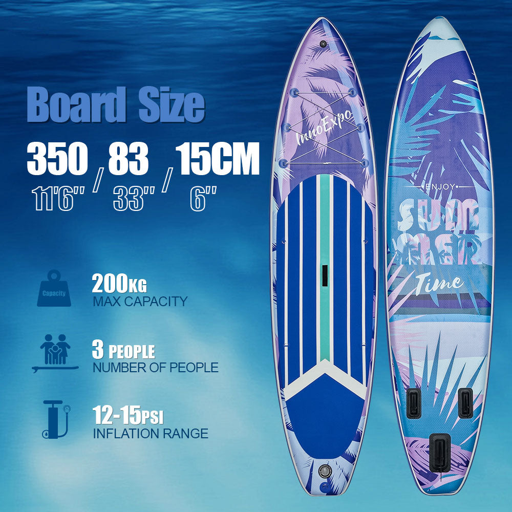 Set Placă SUP Kayak Gonflabilă SUMMER BREEZE 11'6'' 350 cm