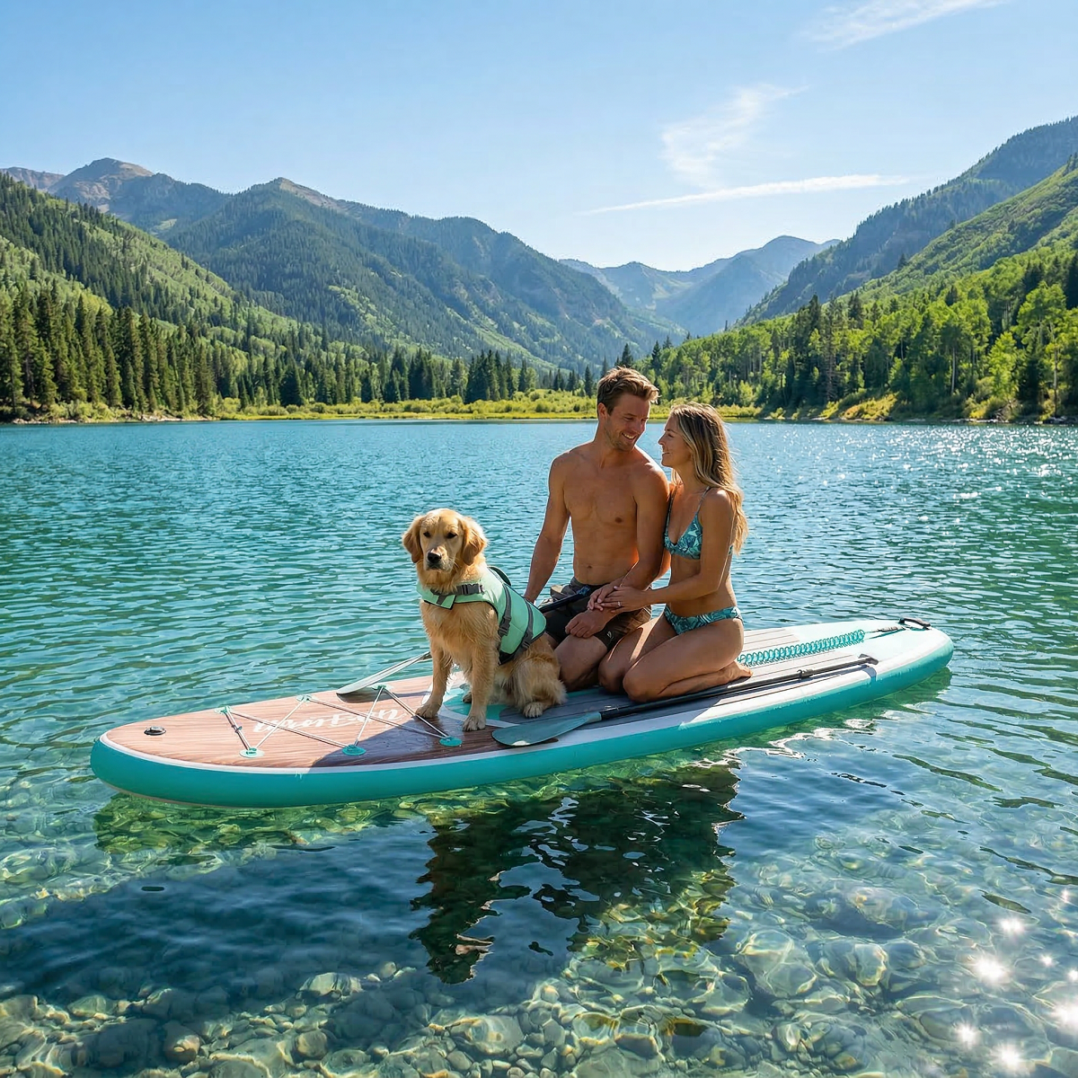 Set Placă SUP Kayak Gonflabilă LAGOON 11'6'' 350 cm
