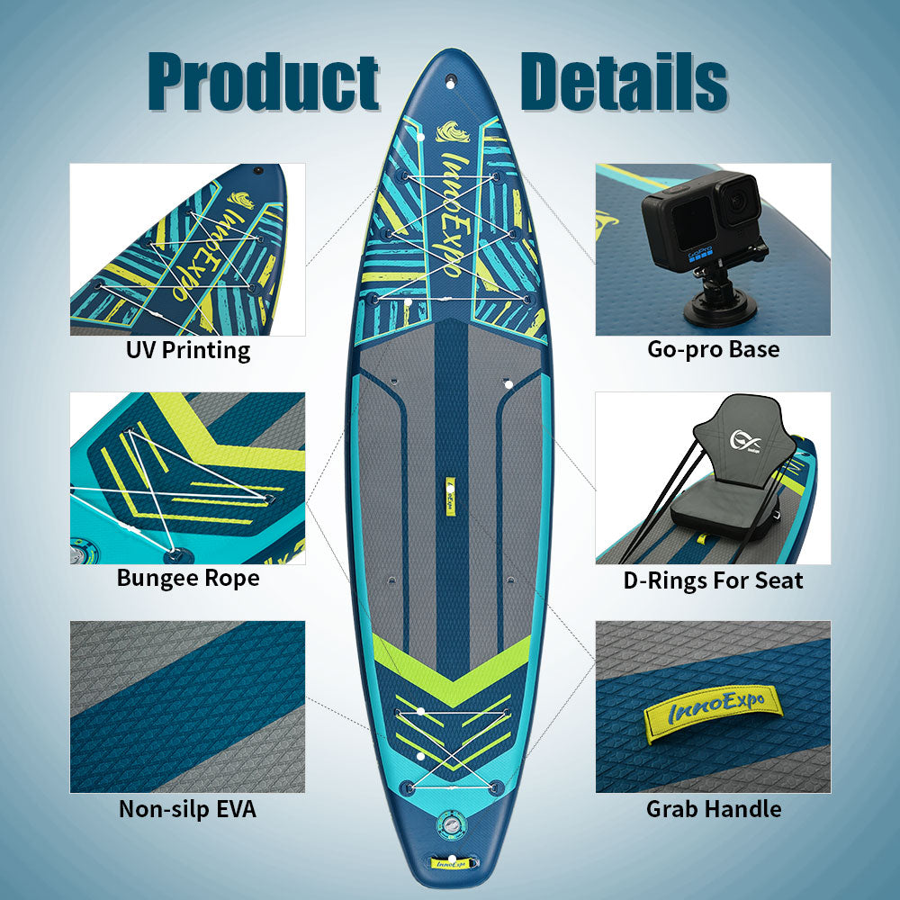 Set Placă SUP Kayak Gonflabilă Voyage 11'6'' 350 cm