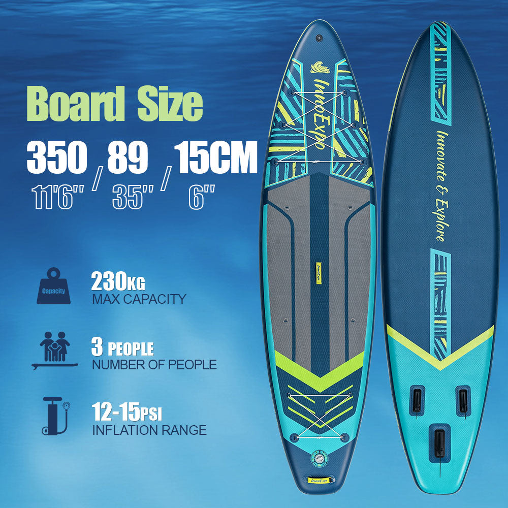Set Placă SUP Kayak Gonflabilă Voyage 11'6'' 350 cm