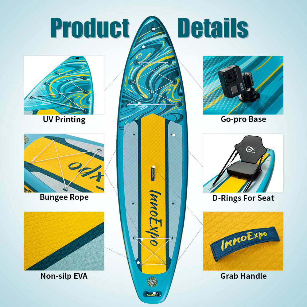 Set Placă SUP Kayak Gonflabilă Voyage 11'6'' 350 cm