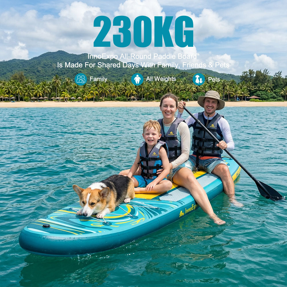 Set Placă SUP Kayak Gonflabilă Voyage 11'6'' 350 cm