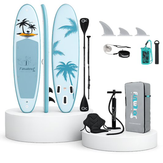 Set Placă SUP Kayak Gonflabilă FunWater RELAX Caribbean 11'6'' 350 cm