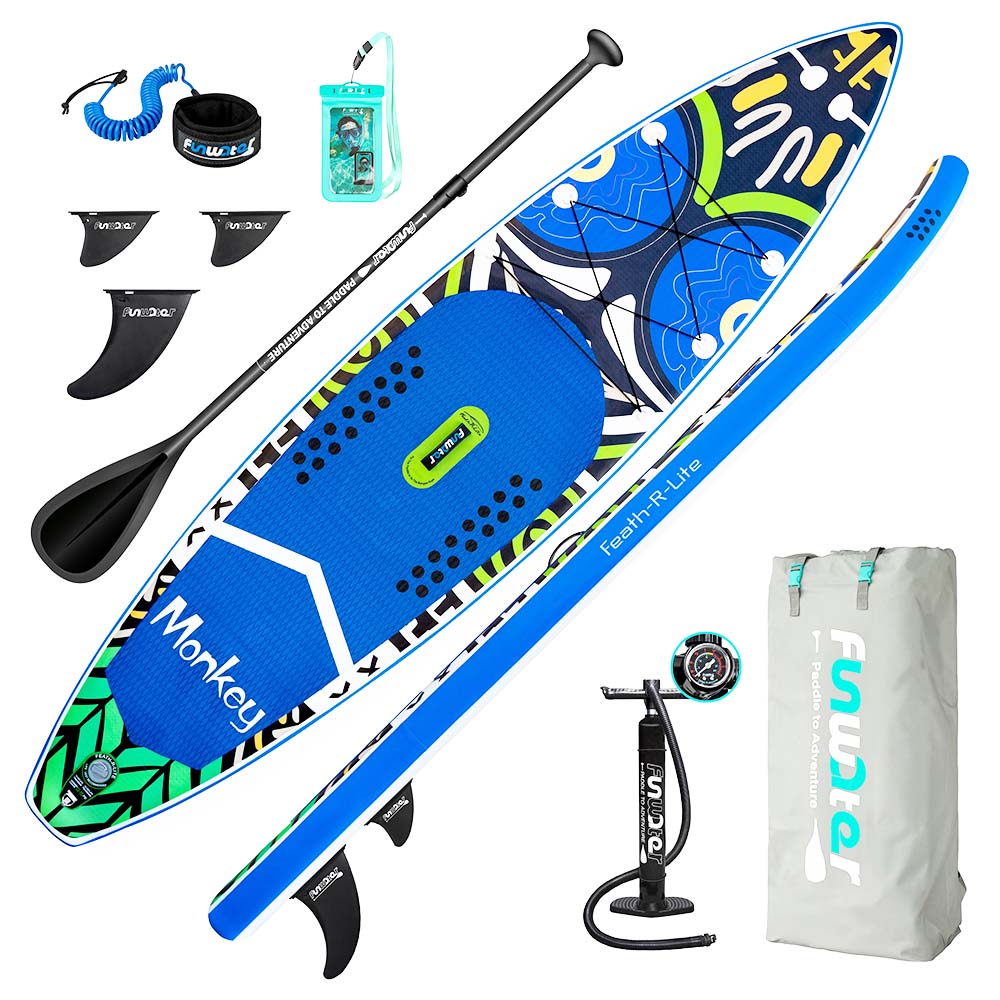 Placă cu vâsle gonflabilă FunWater Monkey Paddle Board SUP