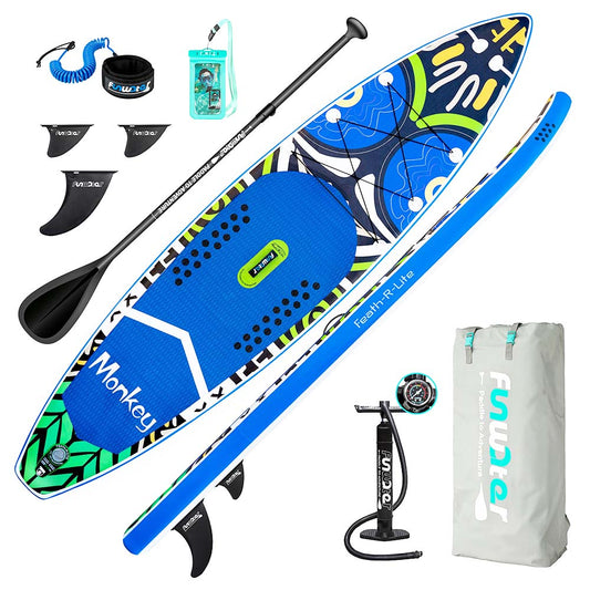 Placă cu vâsle gonflabilă FunWater Monkey Paddle Board SUP