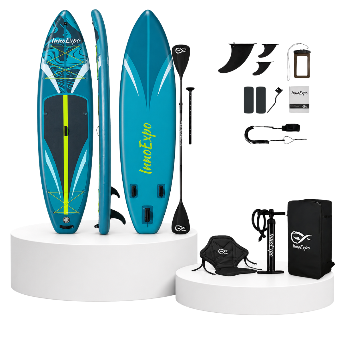 Set Placă SUP Kayak Gonflabilă Voyage 11'6'' 350 cm