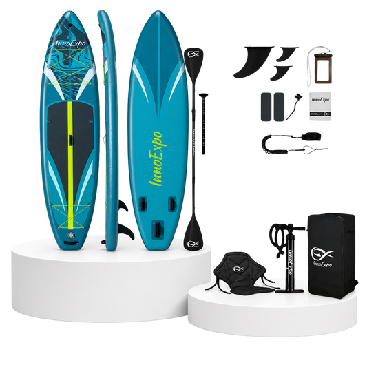Set Placă SUP Kayak Gonflabilă Voyage 11'6'' 350 cm